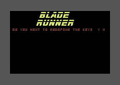 Blade Runner screenshot 5 for Commodore 64